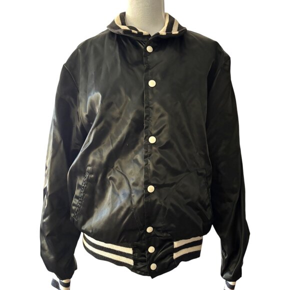 Vintage Empire Satin Varsity Jacket Bomber Fran's Happy Hour Bloomer, Wis sz L - Picture 3 of 10